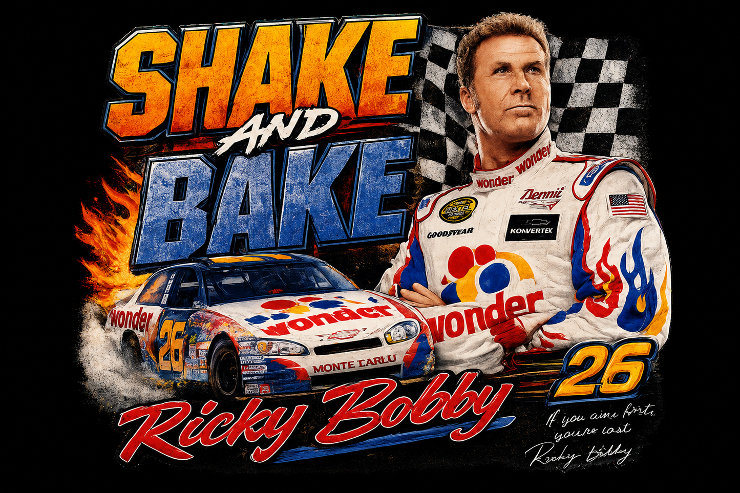 "Shake and Bake" Ricky Bobby Unisex T-Shirt