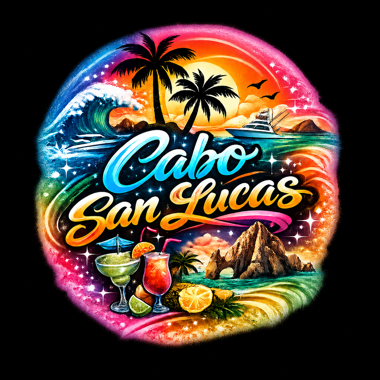 "Cabo San Lucas" Tropical Paradise Unisex T-Shirt