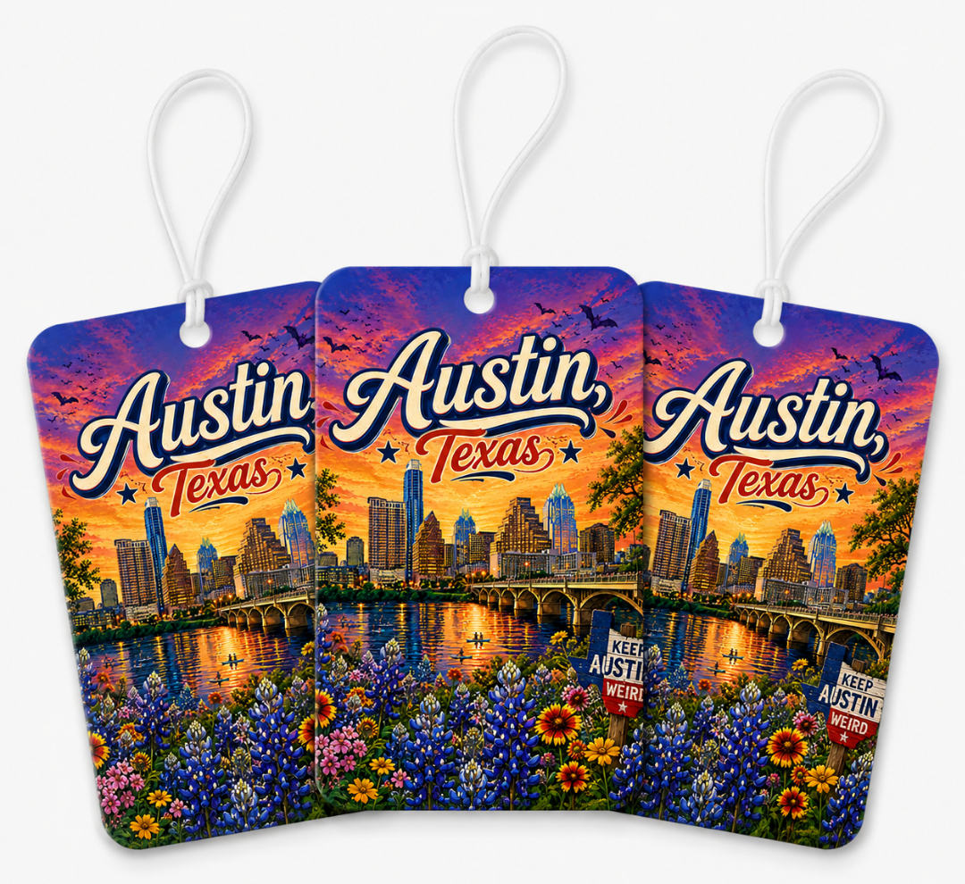 Austin Texas Skyline Air Freshener (3-Pack)