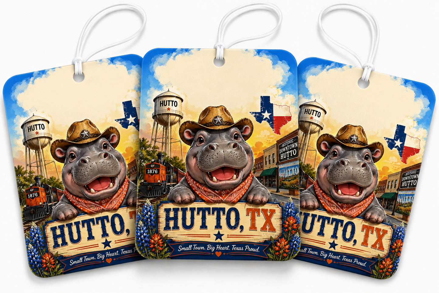Hutto Texas Pride Air Freshener (3-Pack)