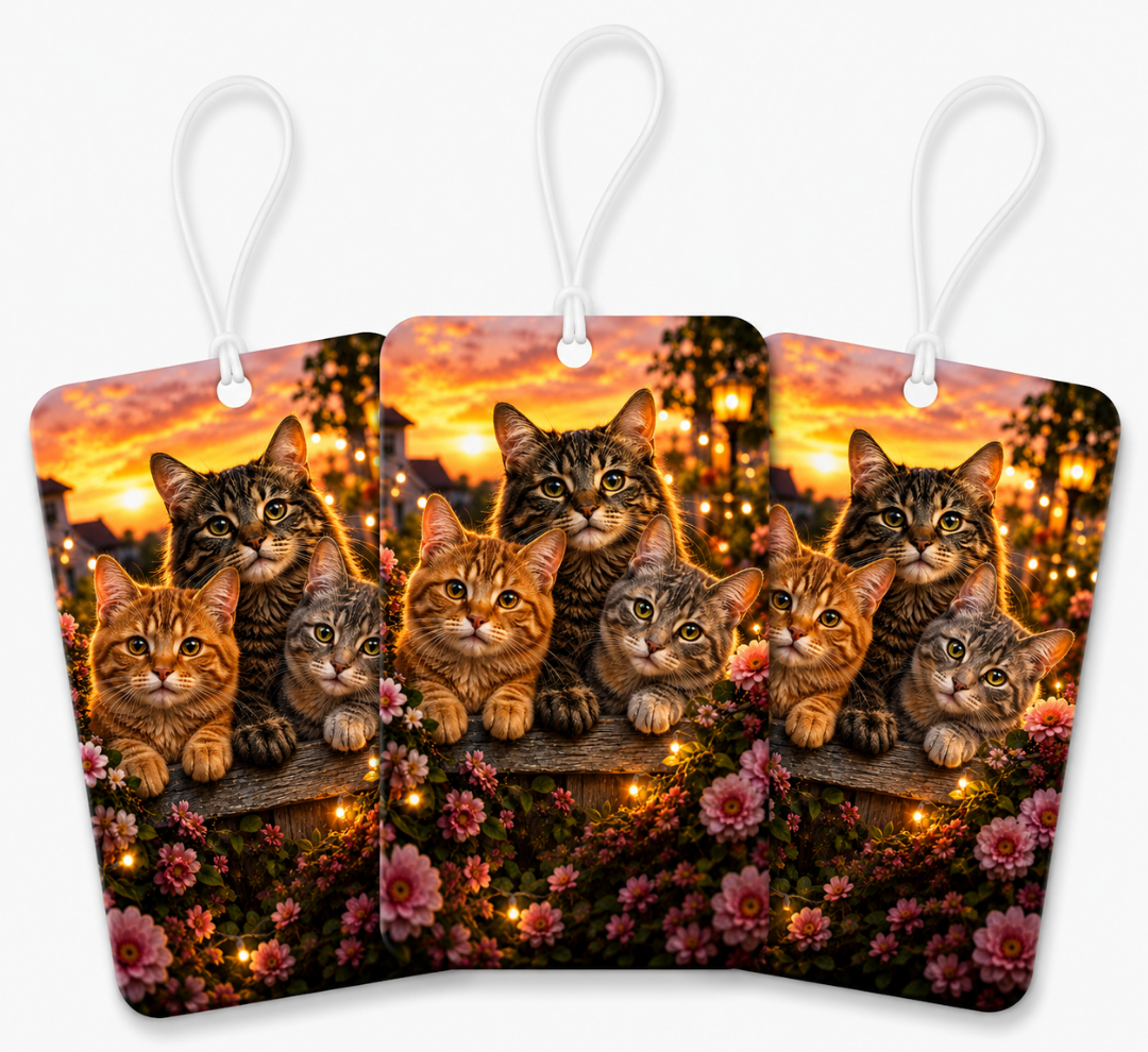 Sunset Kitty Friends Air Freshener (3-Pack)