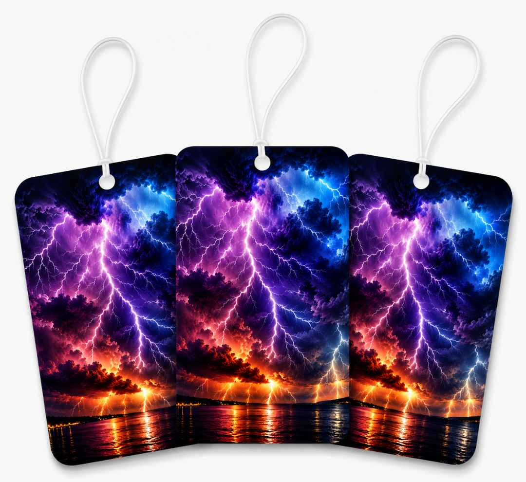 Vibrant Lightning Storm Air Freshener (3-Pack)