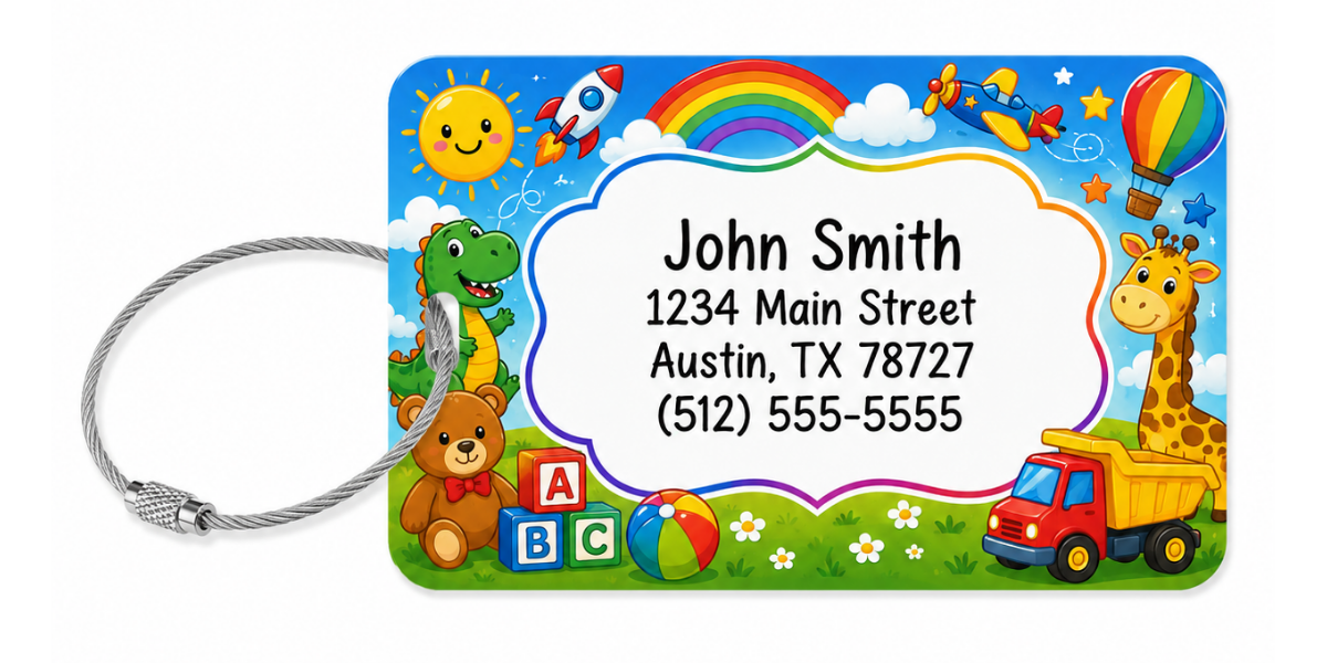 Kids Adventure Customized Luggage Tag