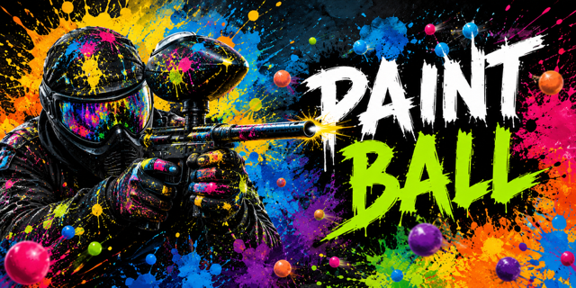Adrenaline Rush: Neon Splatter Paintball 20oz Skinny Tumbler