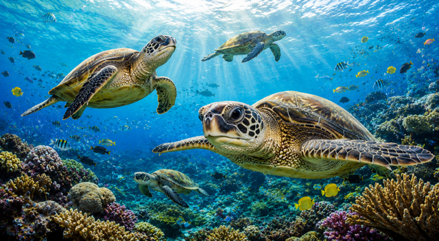 Ocean Majesty: Sea Turtles 20oz Skinny Tumbler