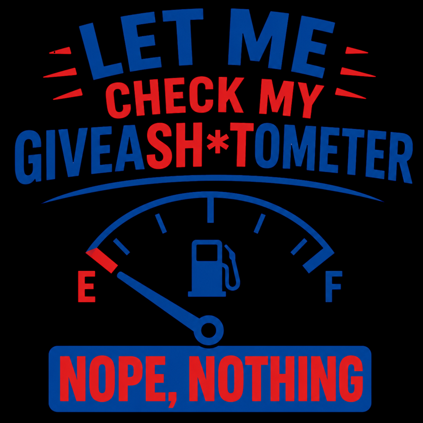 "Giveash*t Ometer" Unisex T Shirt black shirt mockup - Giveasht Ometer