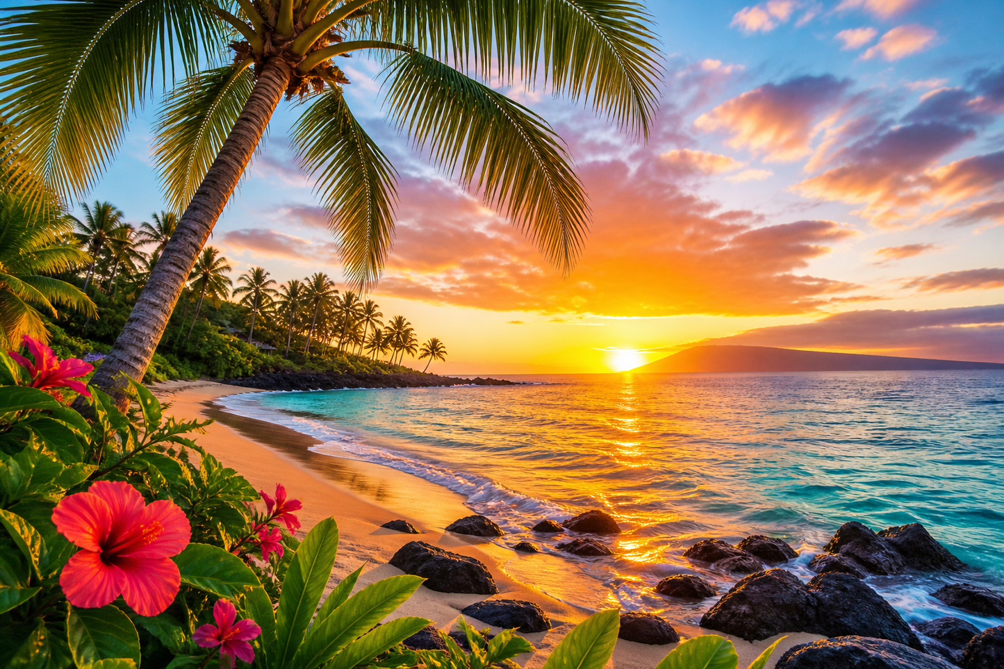 Paradise Found: Tropical Beach Sunset 20oz Skinny Tumbler