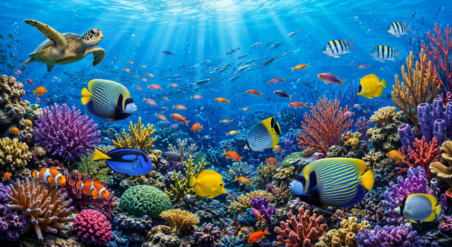 Ocean Majesty: Vibrant Coral Reef 20oz Skinny Tumbler