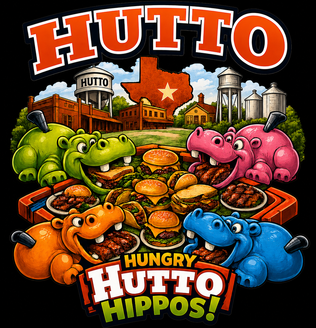 "Hungry Hutto Hippos" Unisex T-Shirt