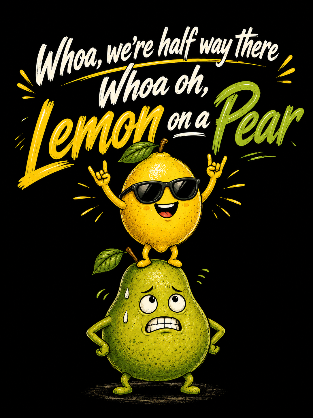 "Lemon on a Pear" Unisex T-Shirt