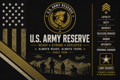 Always Ready: United States Army Reserve 20oz Skinny Tumbler