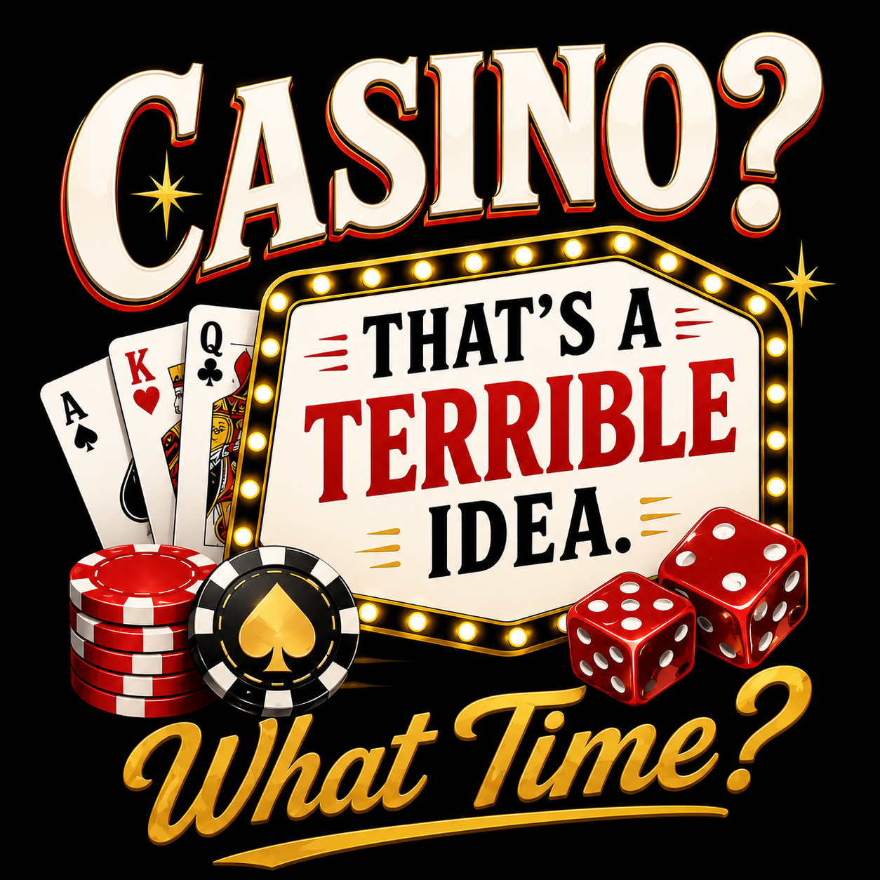 Casino? What Time? - Unisex T-Shirt