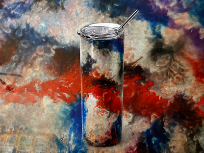 Cosmic Nebula: Abstract Nebula Art 20oz Skinny Tumbler