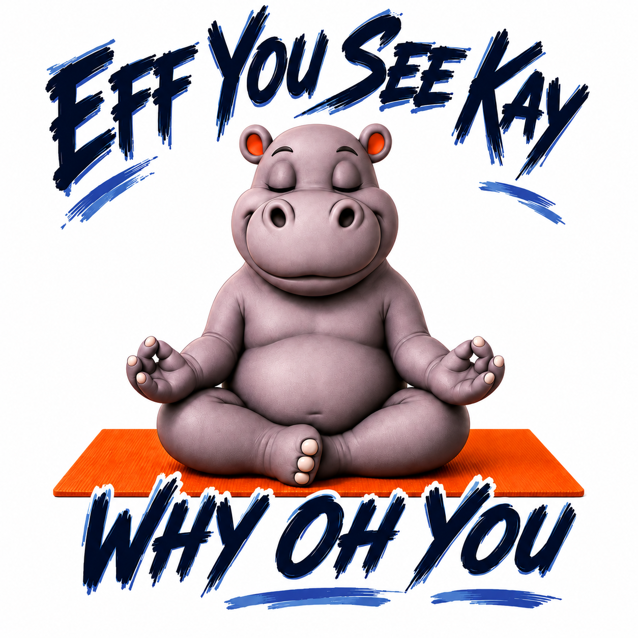 "Eff You See Kay" Hippo Unisex T-Shirt
