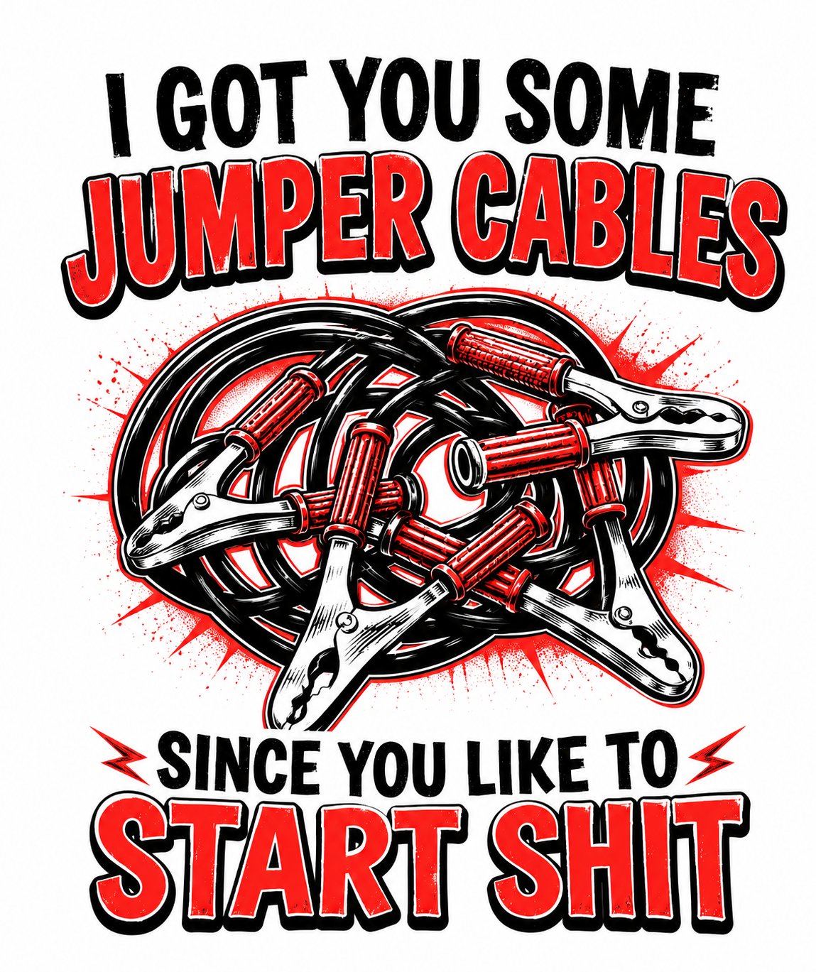 "Jumper Cables" Unisex T-Shirt