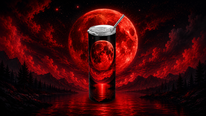 Celestial Eclipse: Crimson Blood Moon 20oz Skinny Tumbler