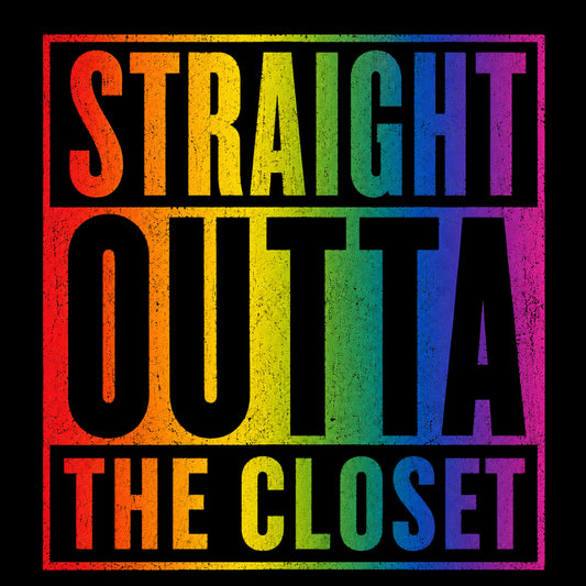 "Straight Outta The Closet" Pride Graphic T-Shirt