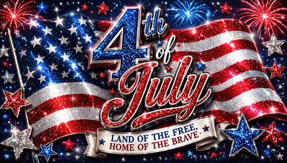 Land of the Free: Independence Day 20oz Skinny Tumbler