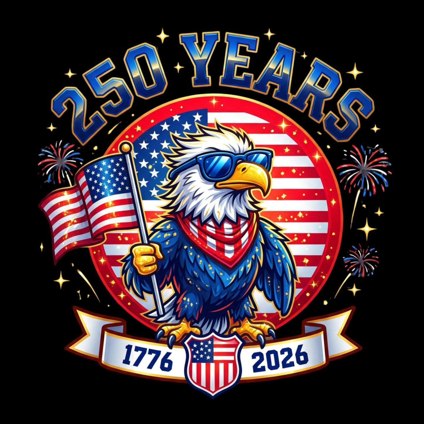 America "250 Years" Patriotism Unisex T-Shirt