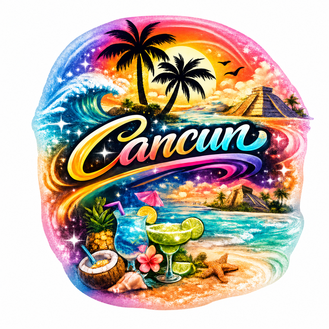 "Cancun" Tropical Paradise Unisex T-Shirt