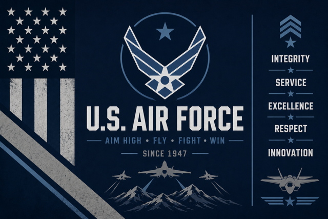 Aim High: United States Air Force 20oz Skinny Tumbler