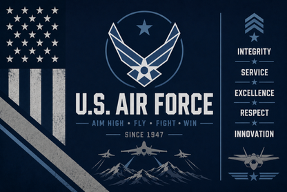Aim High: United States Air Force 20oz Skinny Tumbler
