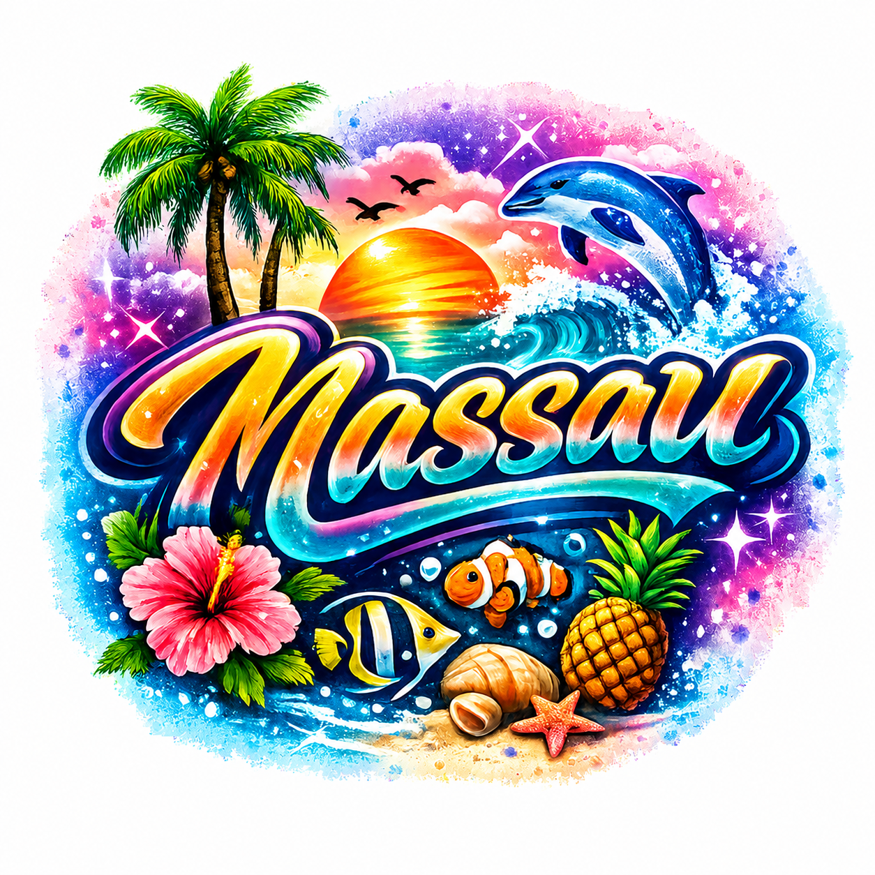 "Nassau" Tropical Paradise Unisex T-Shirt