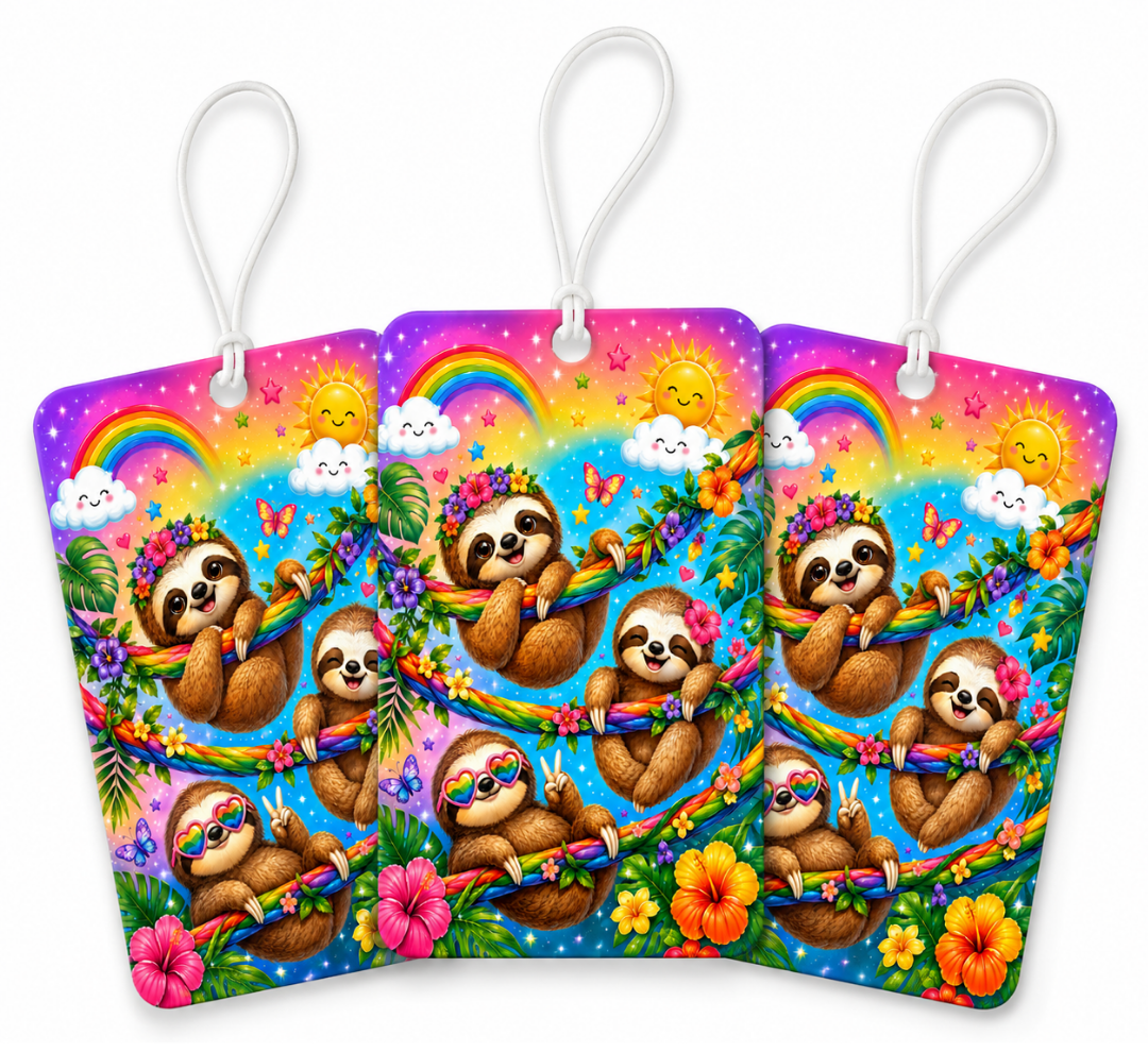 Rainbow Baby Sloths Air Freshener (3 Pack) product image - Airfreshener Rainbow Baby Sloths 5f9c