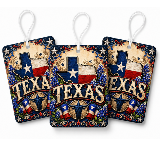 Vintage Texas Pride Air Freshener (3 Pack) product image - Airfreshener Vintage Texas Pride 3f38