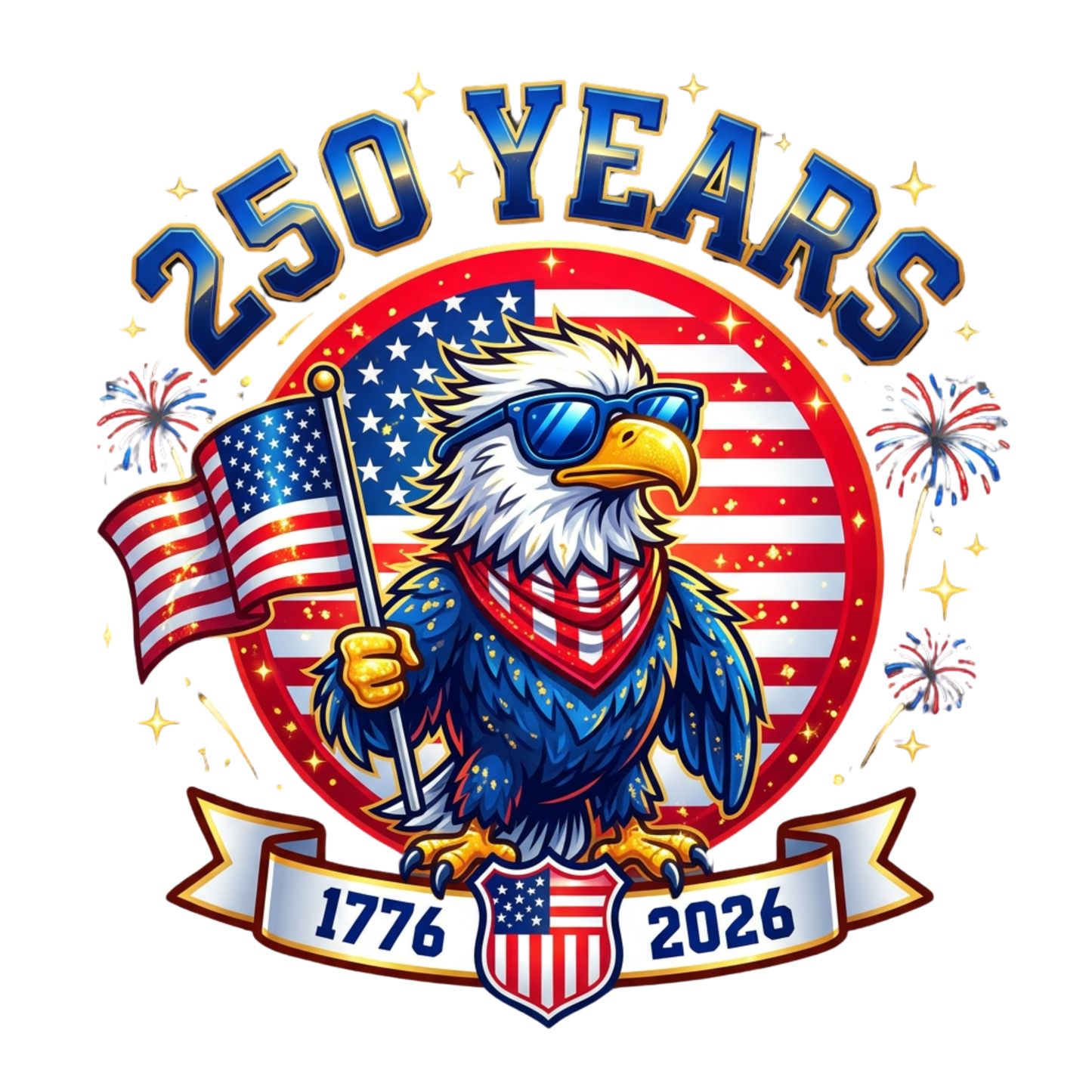 America "250 Years" Patriotism Unisex T-Shirt