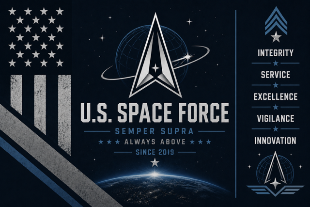 Semper Supra: United States Space Force 20oz Skinny Tumbler