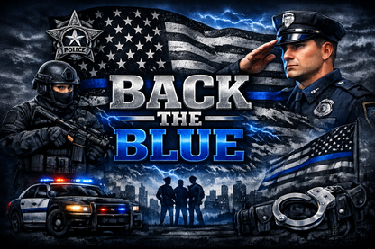 Honor and Duty: Back the Blue 20oz Skinny Tumbler