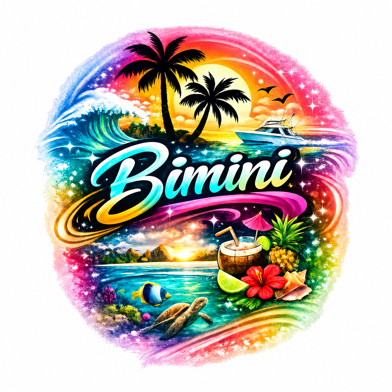 "Bimini" Tropical Paradise Unisex T-Shirt