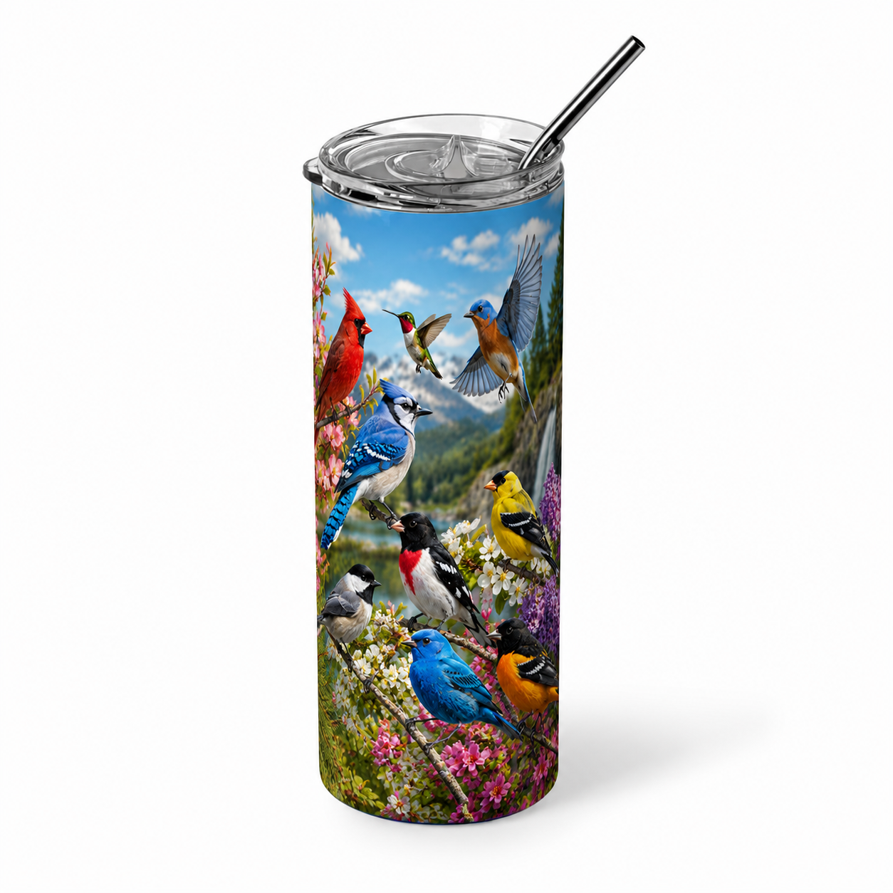 Nature's Chorus: Songbirds of North America 20oz Skinny Tumbler