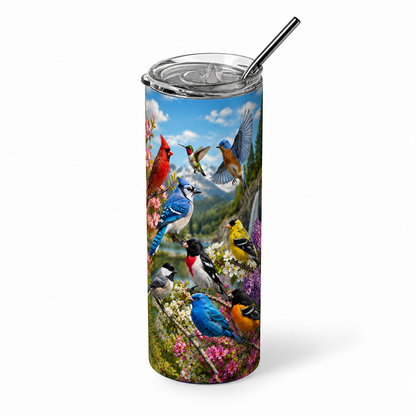 Nature's Chorus: Songbirds of North America 20oz Skinny Tumbler
