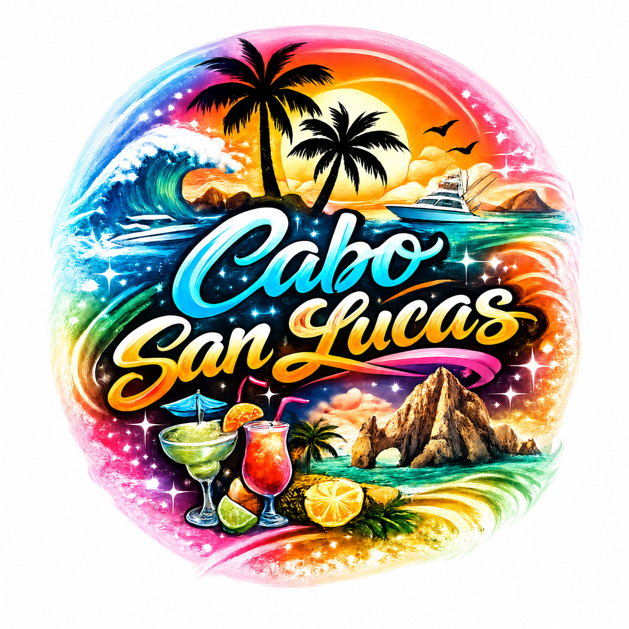 "Cabo San Lucas" Tropical Paradise Unisex T-Shirt