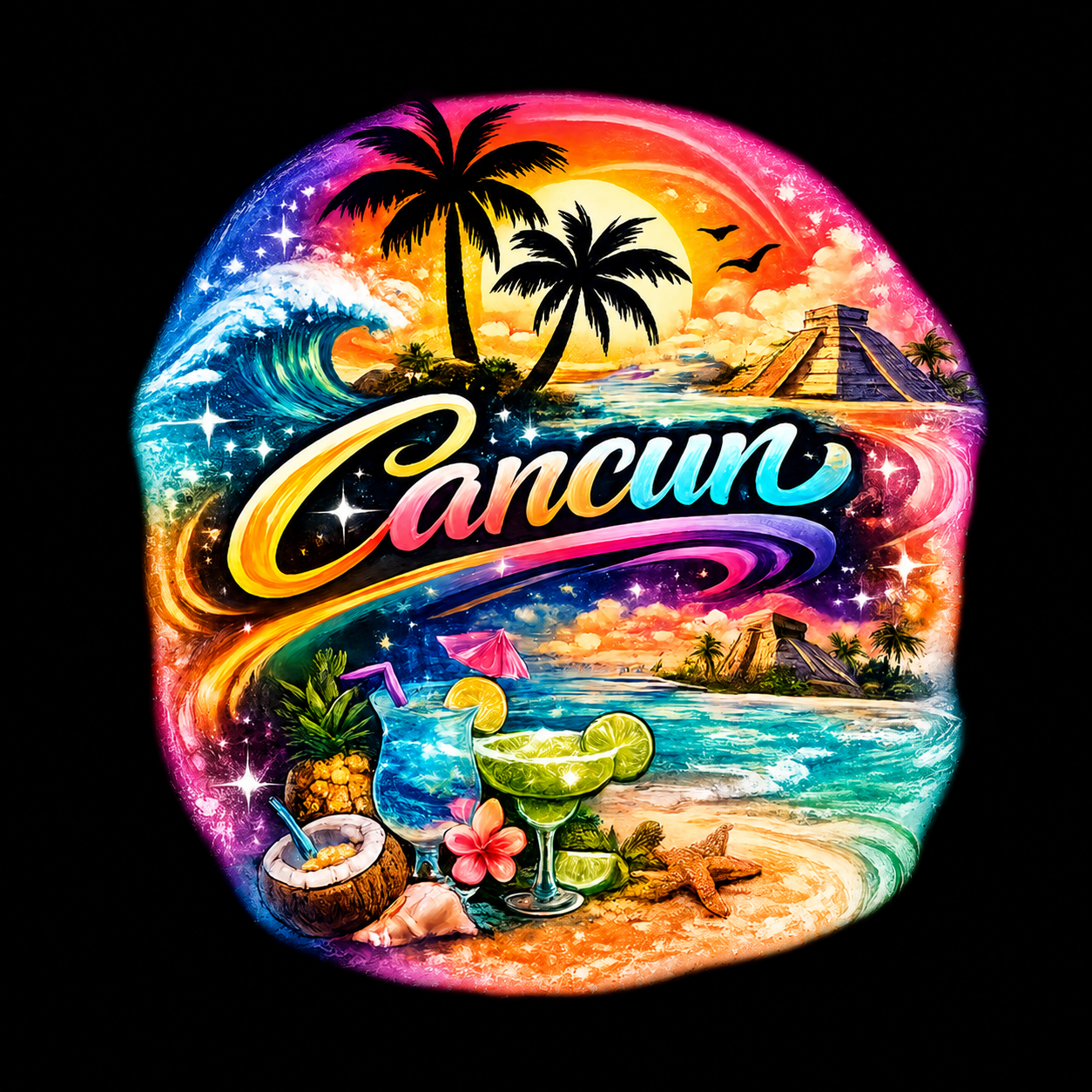 "Cancun" Tropical Paradise Unisex T-Shirt