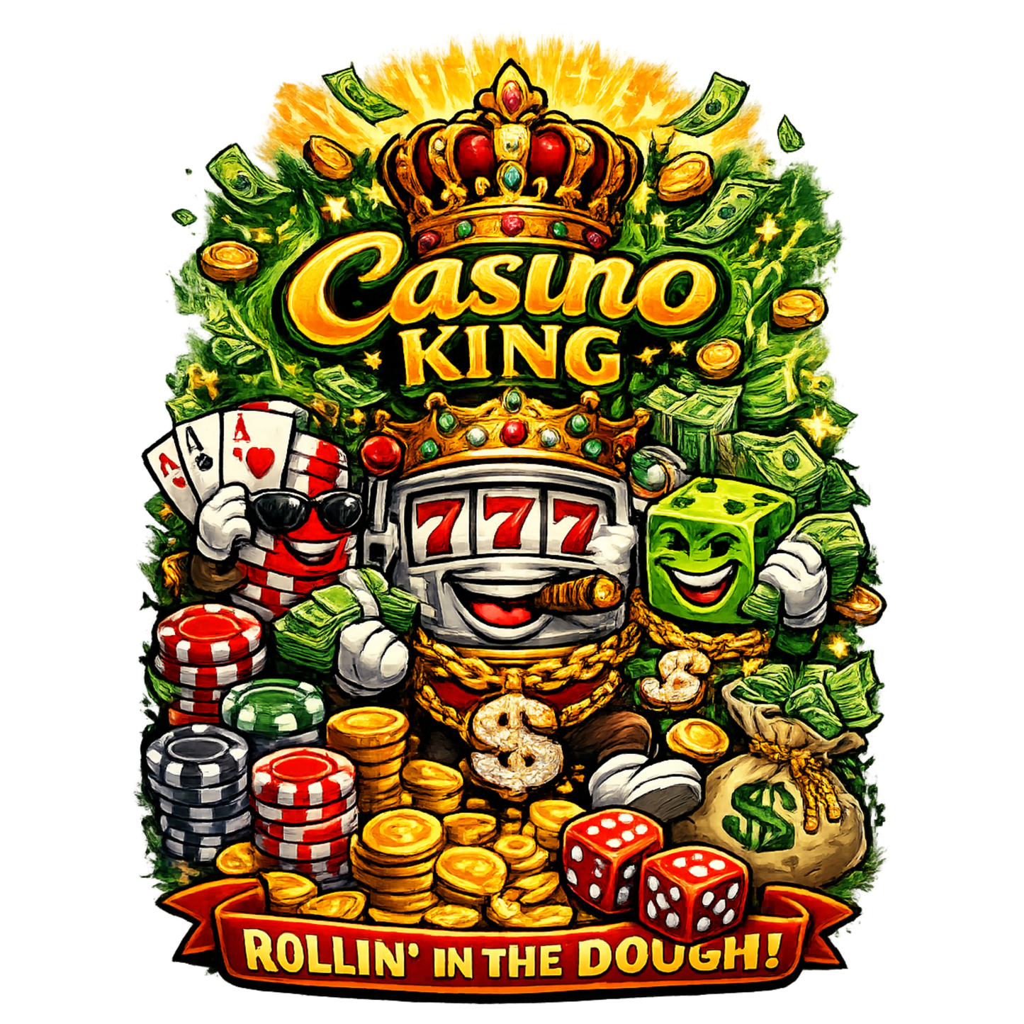 "Casino King" Graphic T-Shirt
