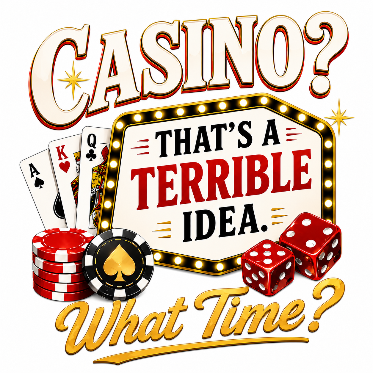Casino? What Time? - Unisex T-Shirt