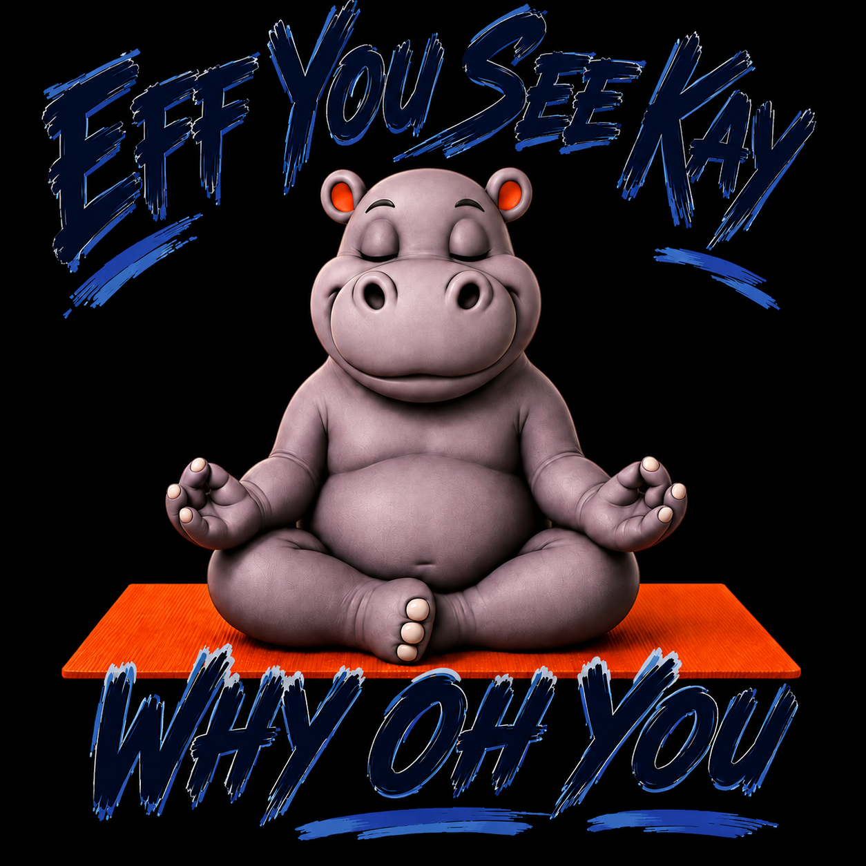 "Eff You See Kay" Hippo Unisex T-Shirt