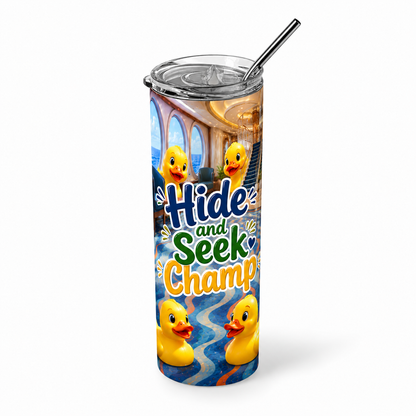 Hide and Seek Champ V3: Atrium Adventure 20oz Skinny Tumbler