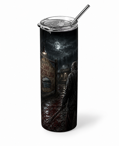 Friday Night Fright: Camp Crystal Lake 20oz Skinny Tumbler