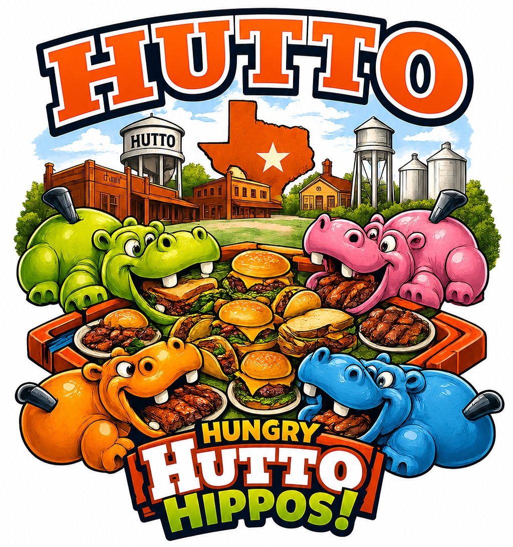 "Hungry Hutto Hippos" Unisex T-Shirt