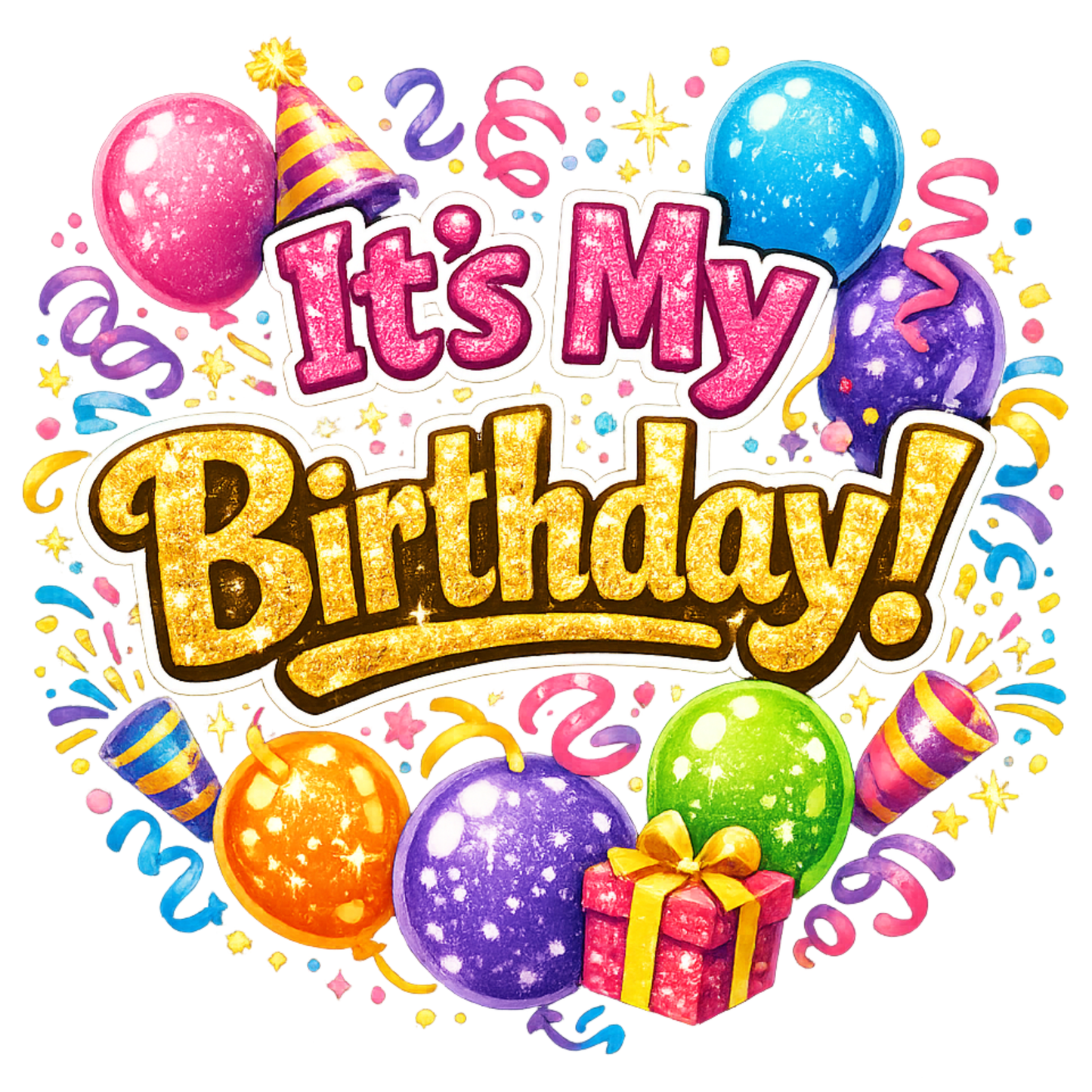 "It's My Birthday!" Graphic T-Shirt
