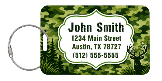Camo Outdoor Customized Luggage Tag product image - Luggagetags Camo Outdoor Customized 03ed