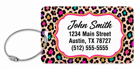 Leopard Print Customized Luggage Tag product image - Luggagetags Leopard Print Customized