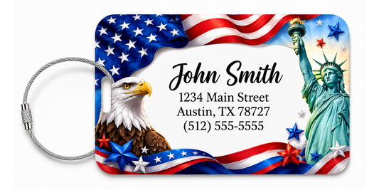 Patriotic Customized Luggage Tag product image - Luggagetags Patriotic Customized 60a7 9d79