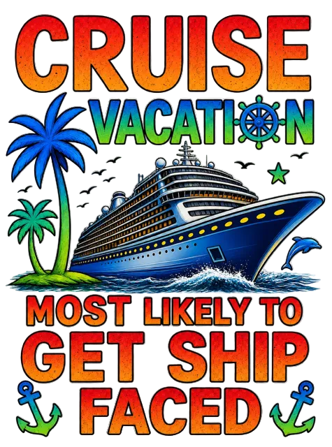 "Most Likely to Get Ship Faced" Cruise Unisex T-Shirt
