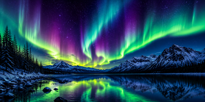 Arctic Wonder: Aurora Borealis 20oz Skinny Tumbler