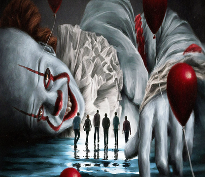 You'll Float Too: Cinematic Horror Clown 20oz Skinny Tumbler